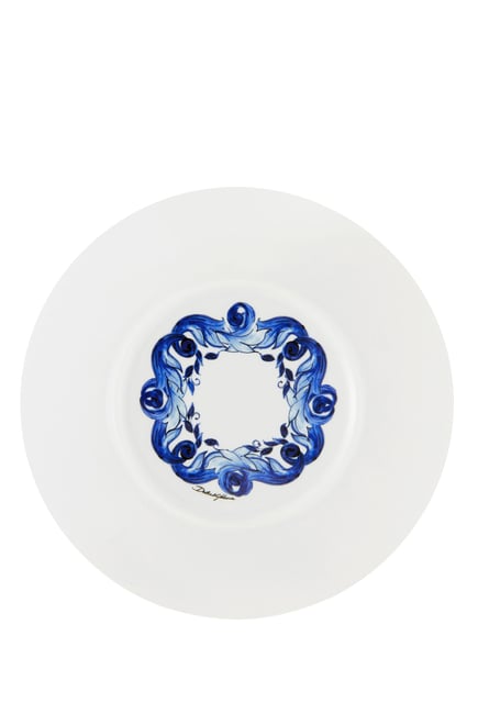 Blu Mediterraneo Fiore Foglie Soup Plates, Set of 2